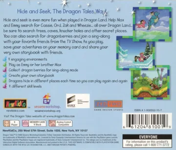 Dragon Tales - Dragonseek (US) box cover back